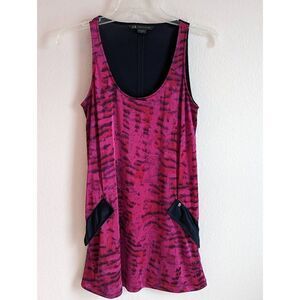 Armani Exchange vintage size small, scoop neck, soft jersey knit tunic top/mini